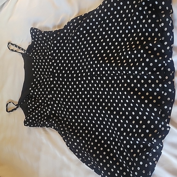 Forever 21 Women's Black and White Polka Dot Dress, Size: XL, NWT - Picture 5 of 13